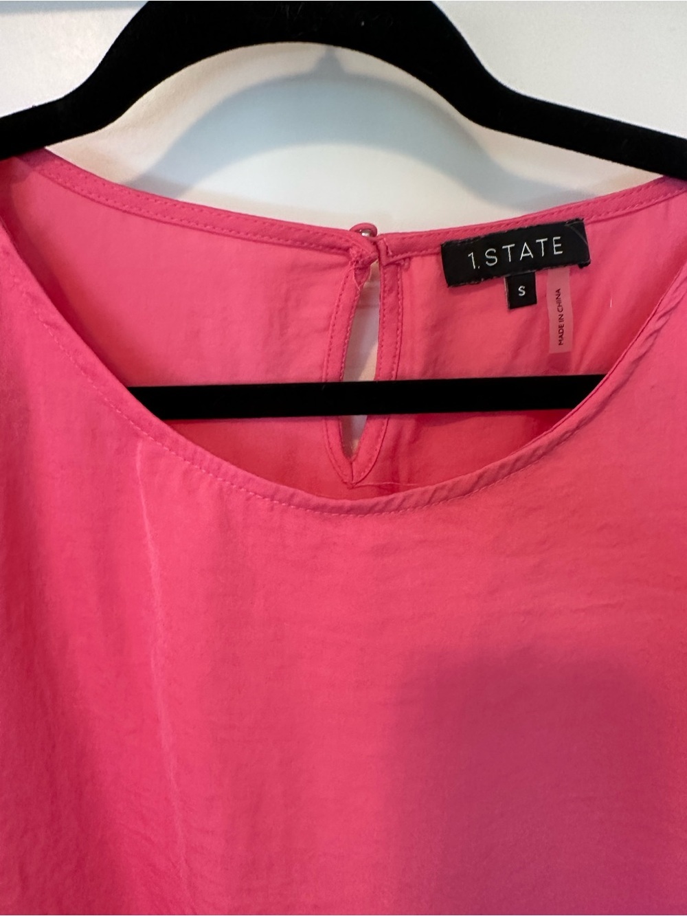 1. State Hot Pink Sleeveless Drawstring Tank - Picture 2 of 4